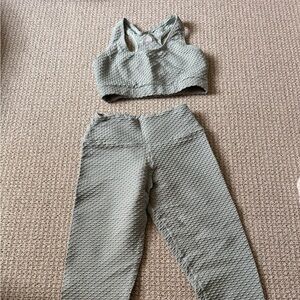 Booty by Brabants Textured light aqua Leggings Set